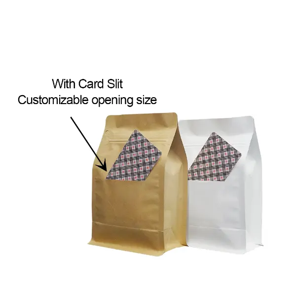 クラフト紙コーヒーバッグのサイズガイド:250g、500g、1kg対応