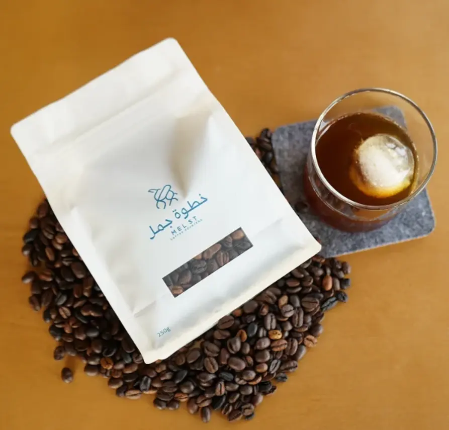 エコフレンドリーなフラットボトムコーヒーバッグ