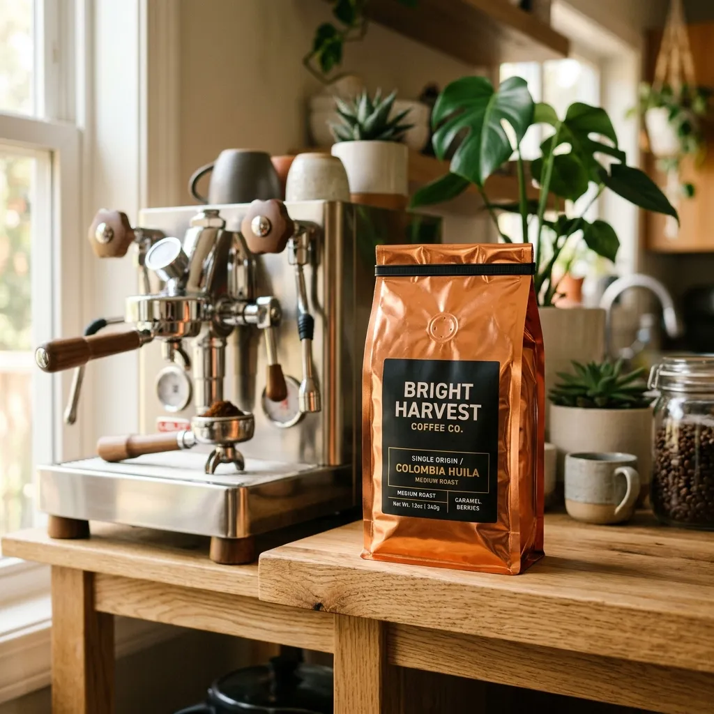 Copper_foil_coffee_bag_shelf