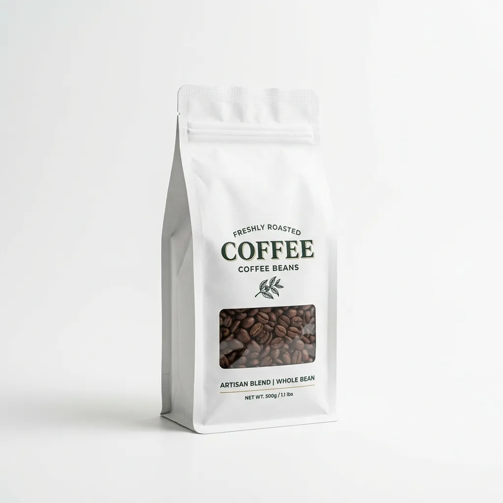 ホイル・フラットボトム・コーヒーバッグ