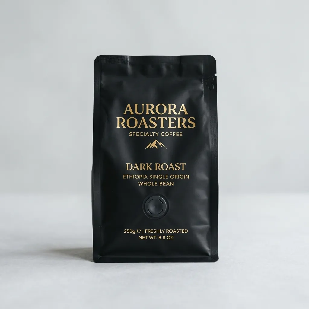バルブ付きのコーヒーサシェ