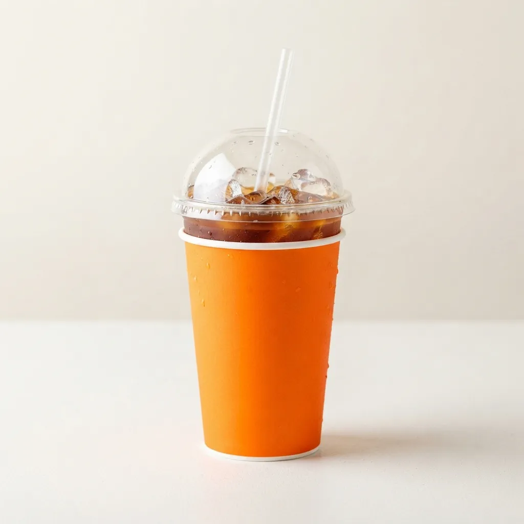 使い捨ての氷・飲み物・コーヒーカップ