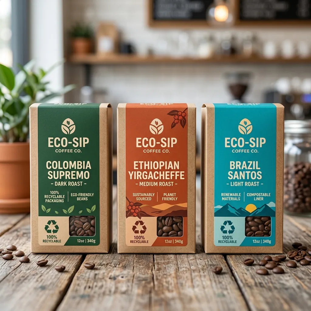 エコリサイクル可能なコーヒーボックス
