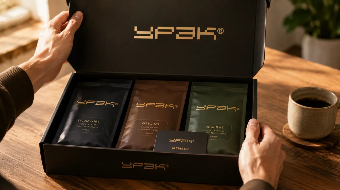 coffee subscription box packaging