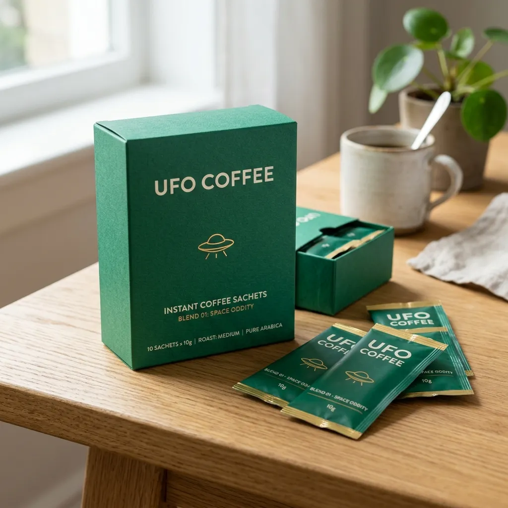 リサイクル可能なUFOコーヒーボックスパックの小袋