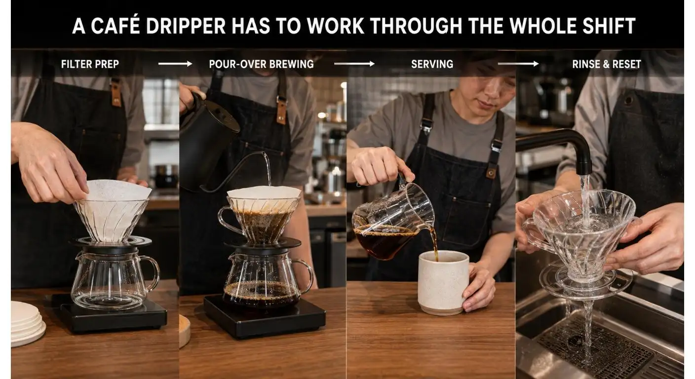 V60ガラス製コーヒードリッパー