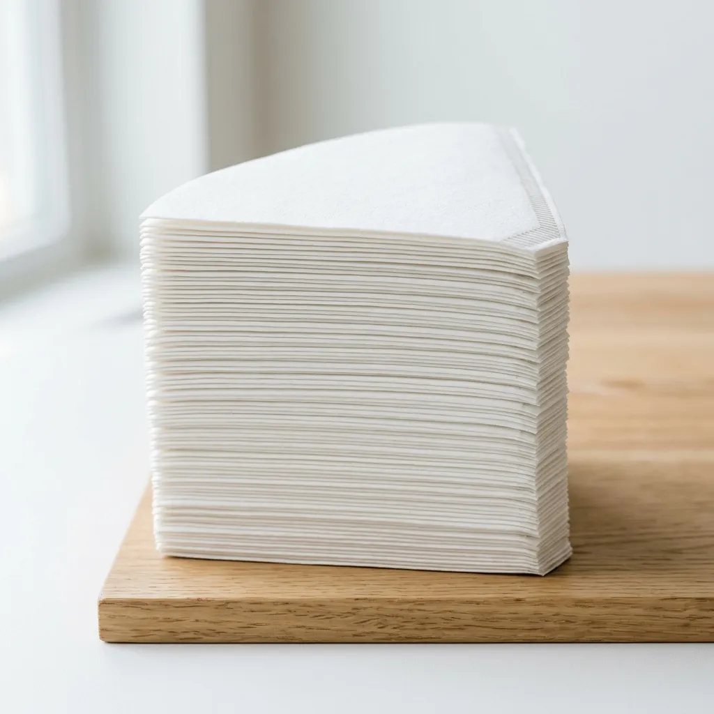 White_pour over_filters_stack