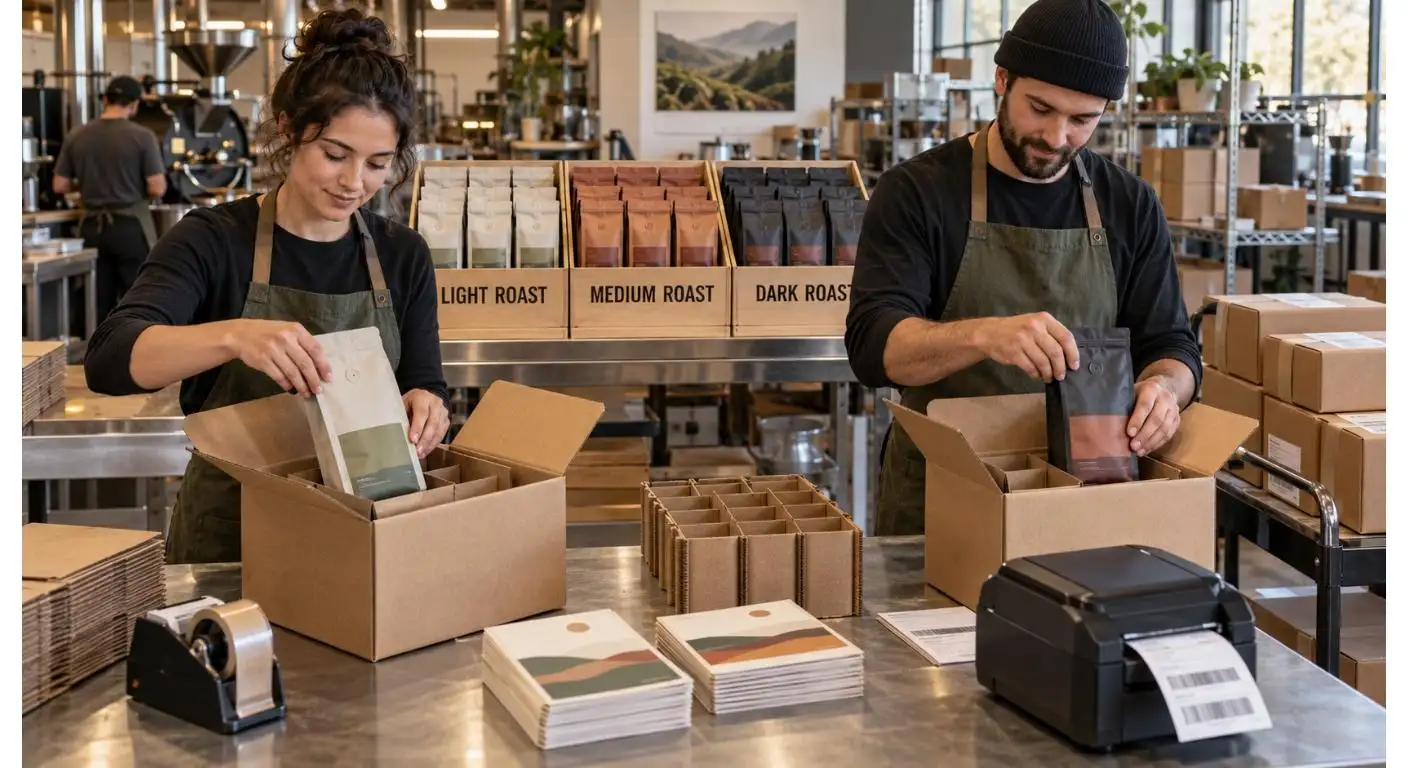 coffee subscription box packaging