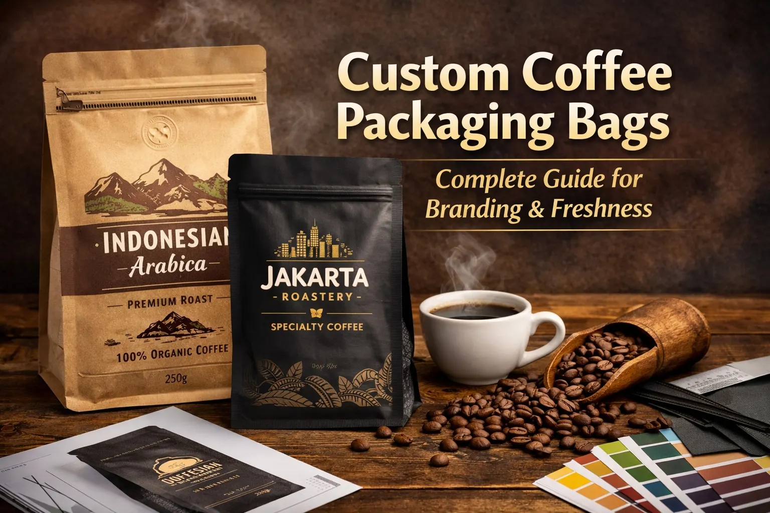 ブランドイメージ向上のためのカスタマイズされたコーヒーパッケージングバッグ