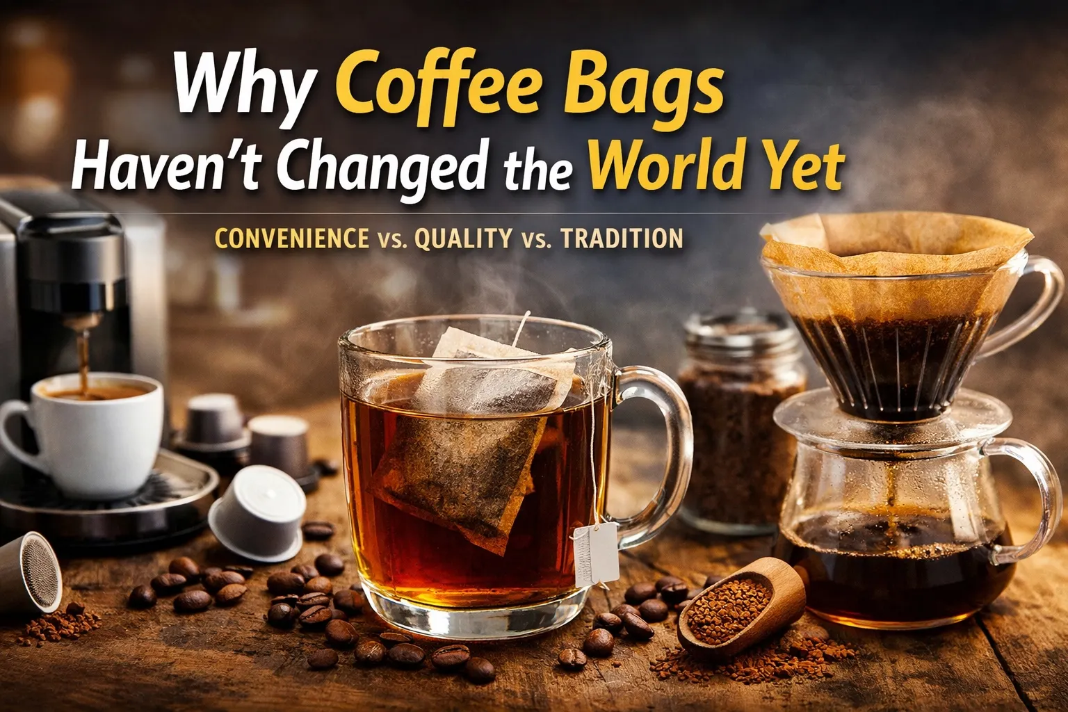 なぜコーヒーバッグはまだ世界を変えていないのか