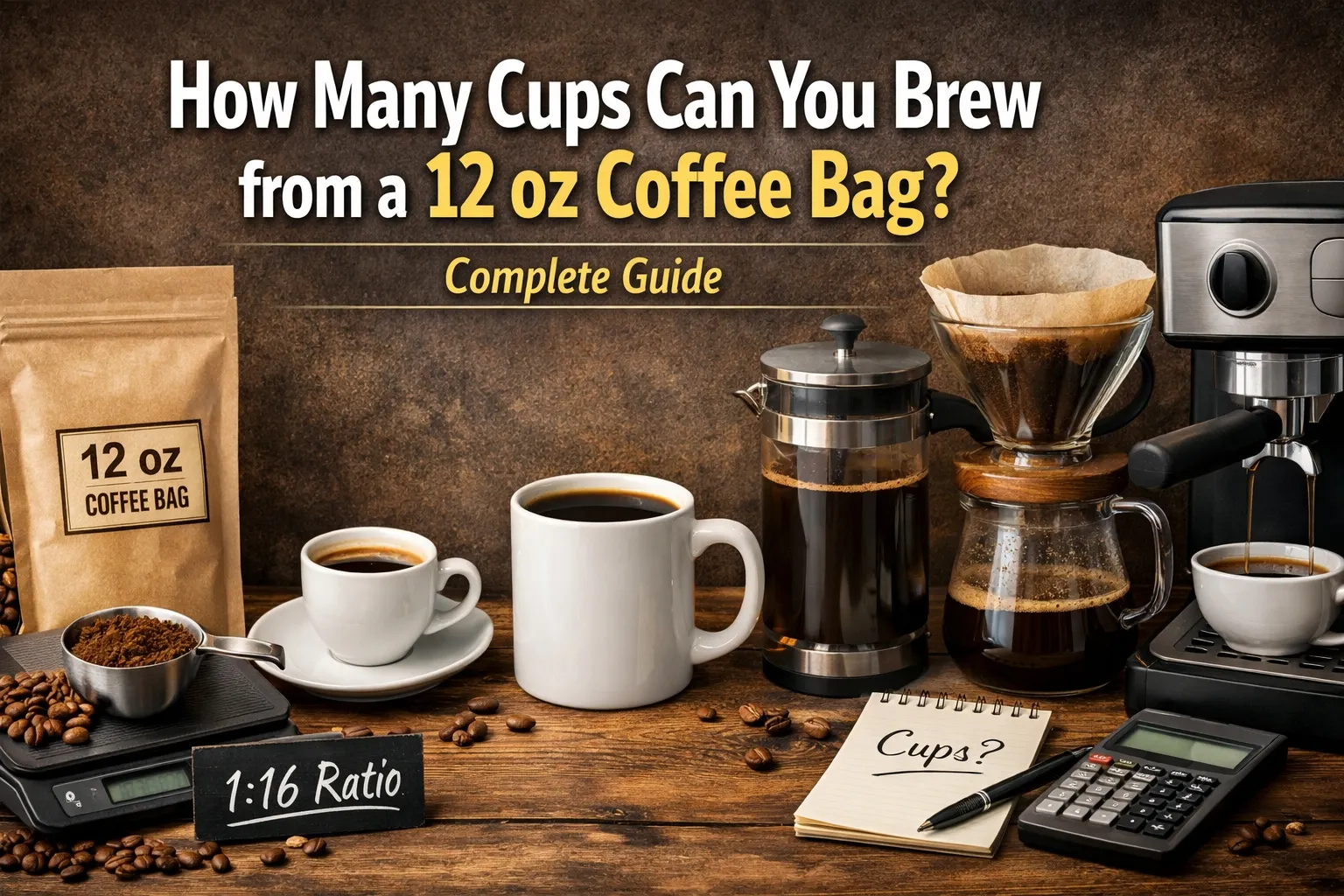 コーヒーは何杯で飲むか 12 オンスバッグ?